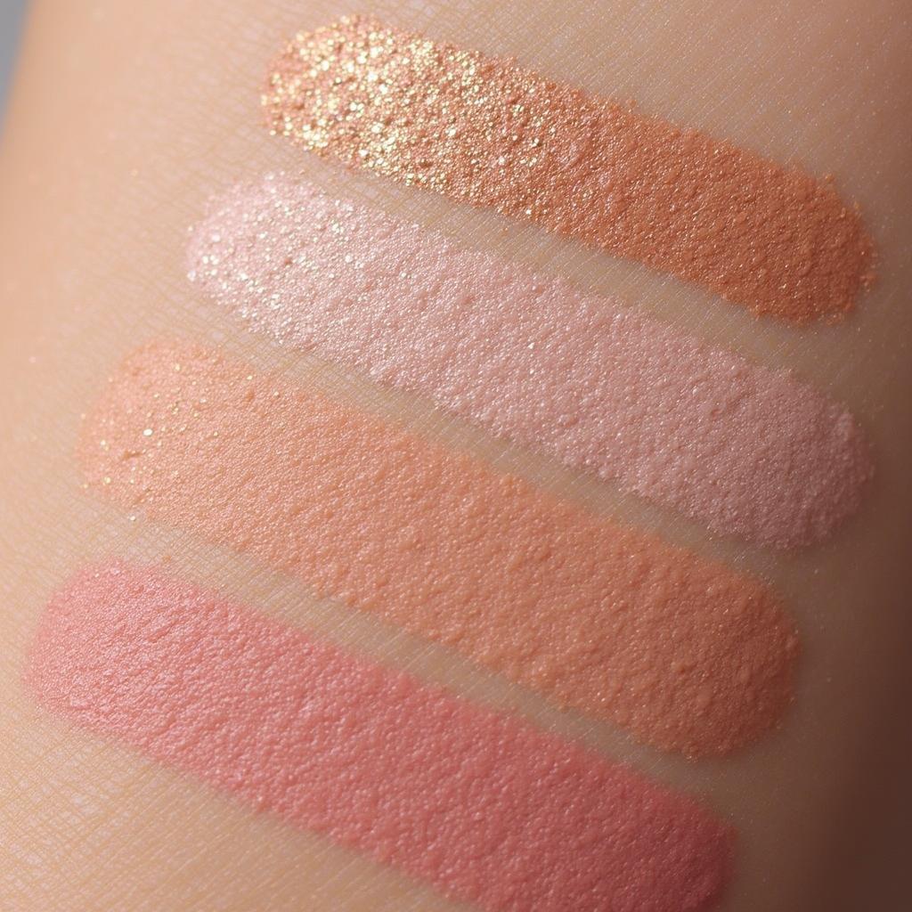 Eye, Lip, and Cheek Palette Swatches