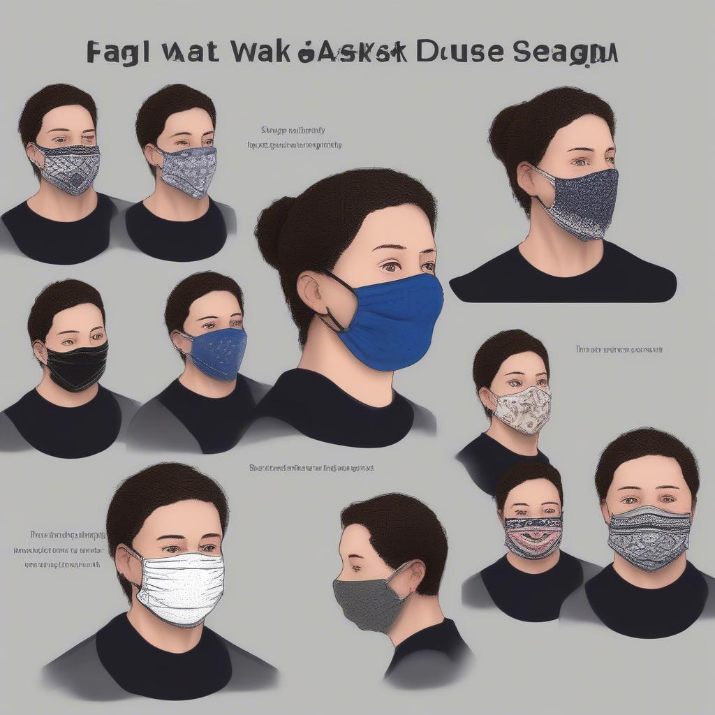 Face Mask Bandana Sizing Guide