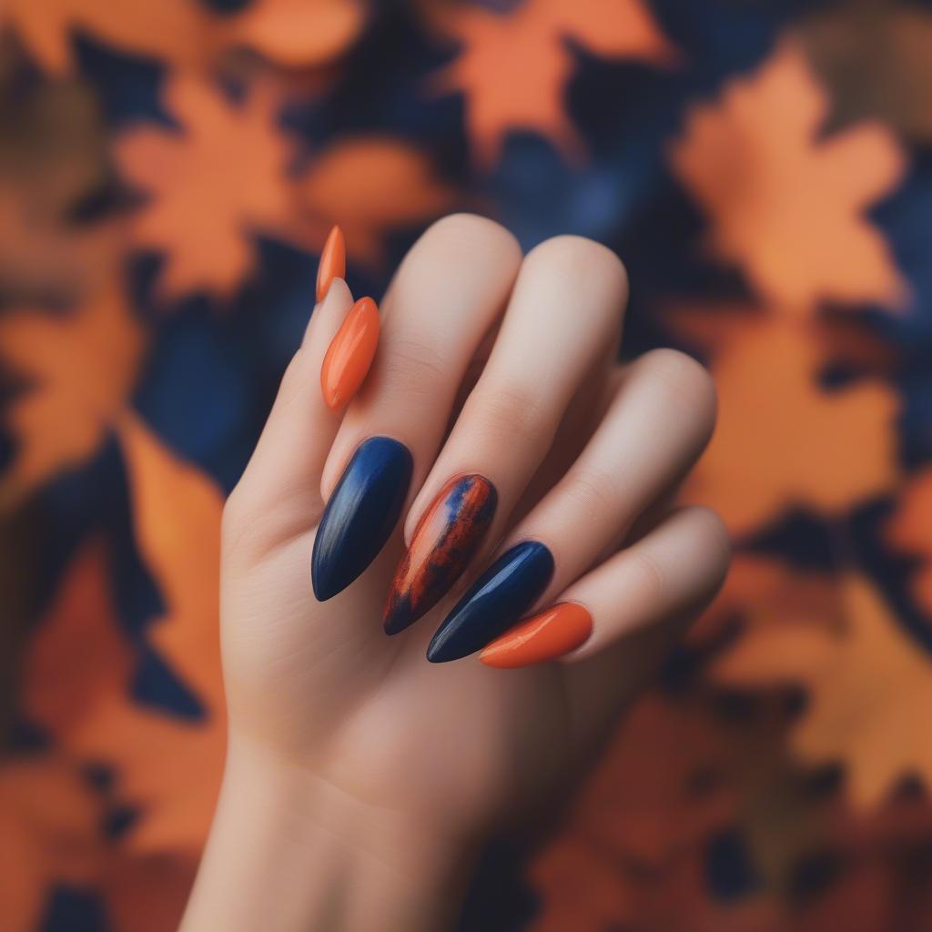 Moody Blue Nail Colors for Fall