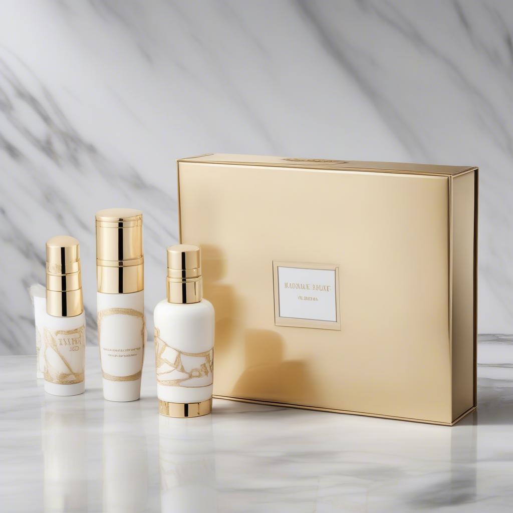 A beautifully packaged fashion fair fragrance gift set.