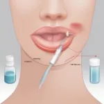 Fat Grafting Lips Procedure Illustration