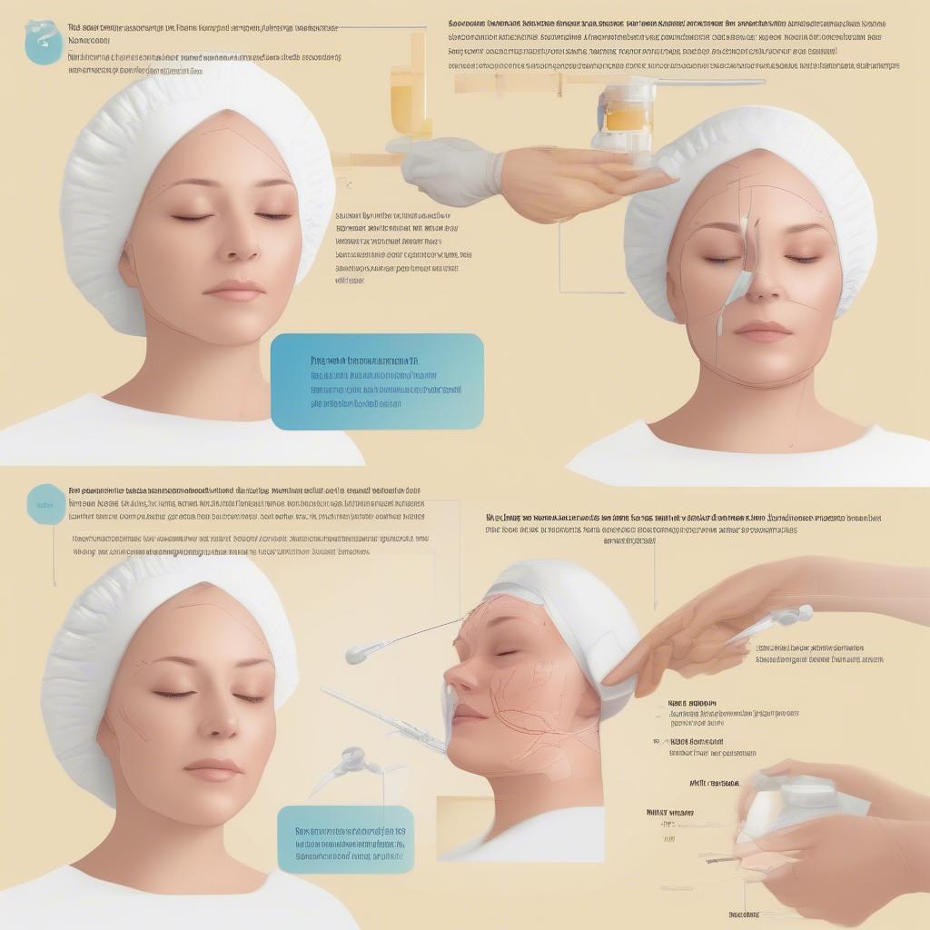 Fat Transfer Face Procedure Steps Illustration