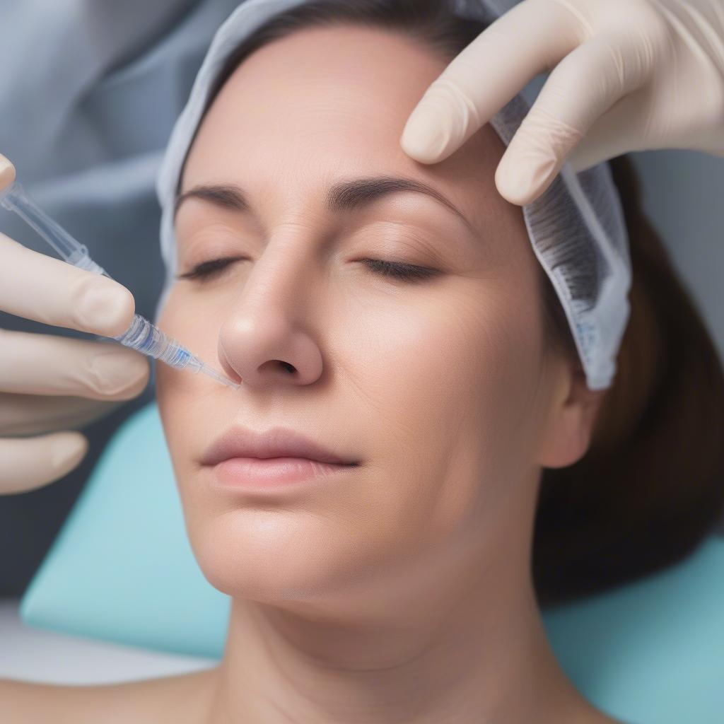 Dermal Filler Injection for Forehead Lines