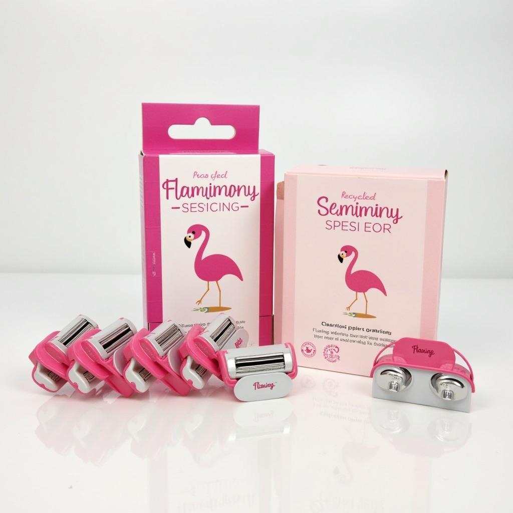 Flamingo Razor Cartridges and Packaging