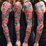 Floral Tattoo Sleeve Ideas: Roses, Cherry Blossoms, and More