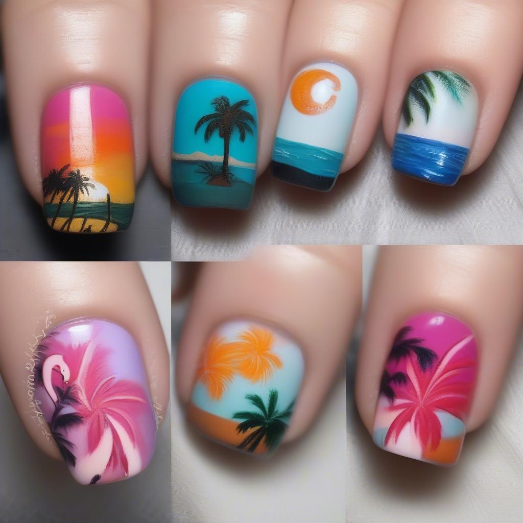 Florida Inspired Nail Art Designs