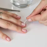 Applying French Mani Stickers