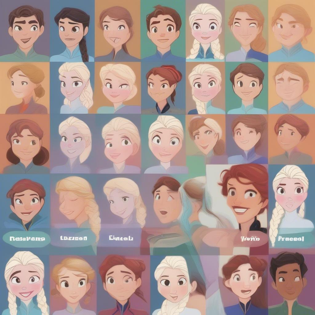 Examples of Frozen Facial Expressions