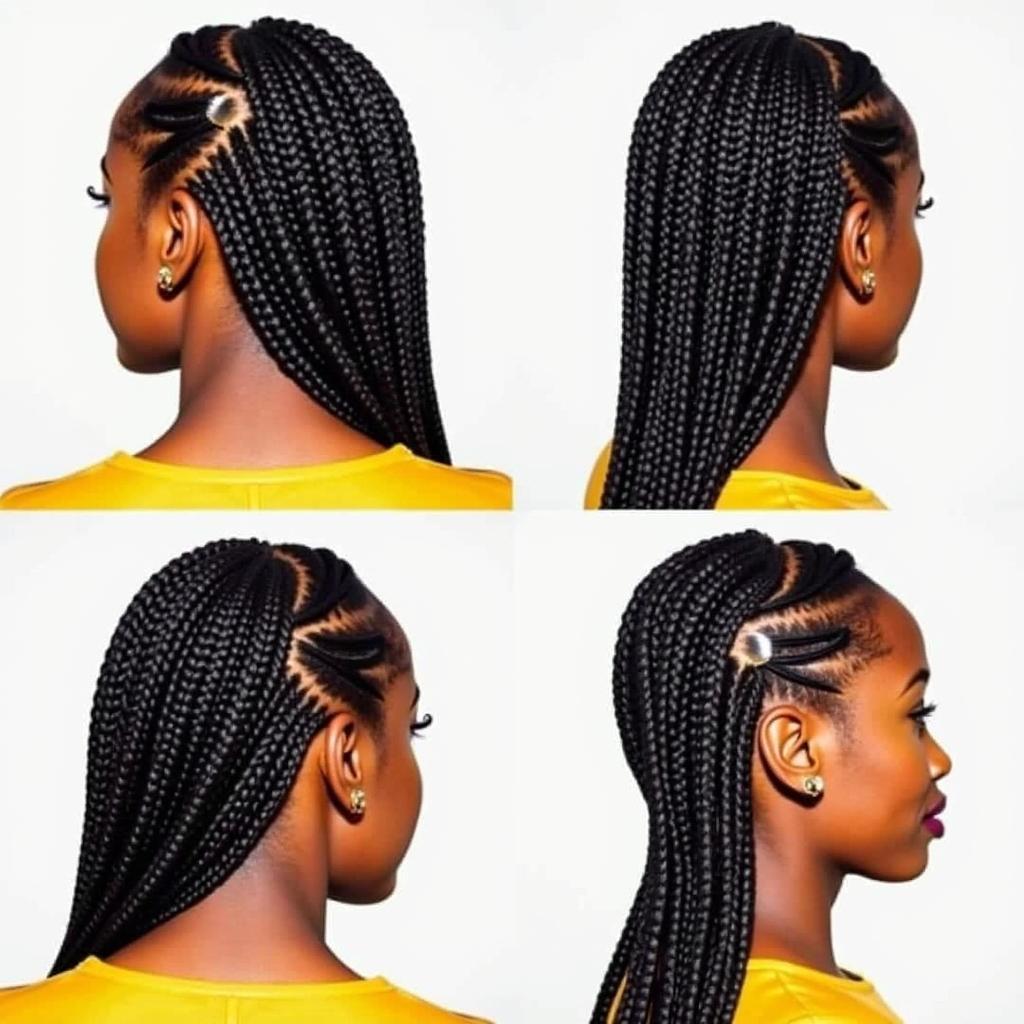 Different Fulani Braid Styles