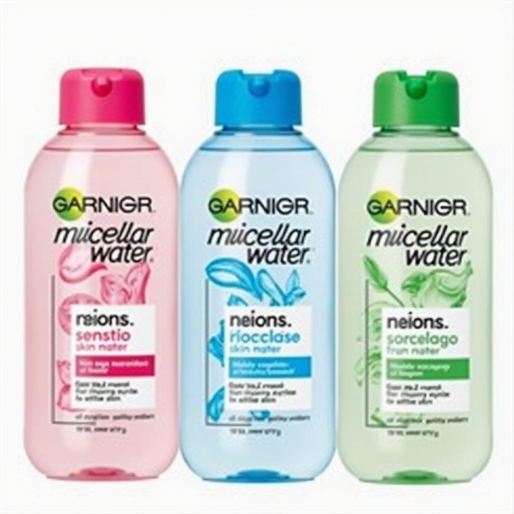 Garnier Micellar Water Bottles