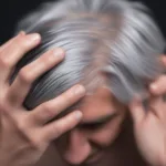 Applying Gel to Gray Hair