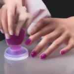 Applying gel polish