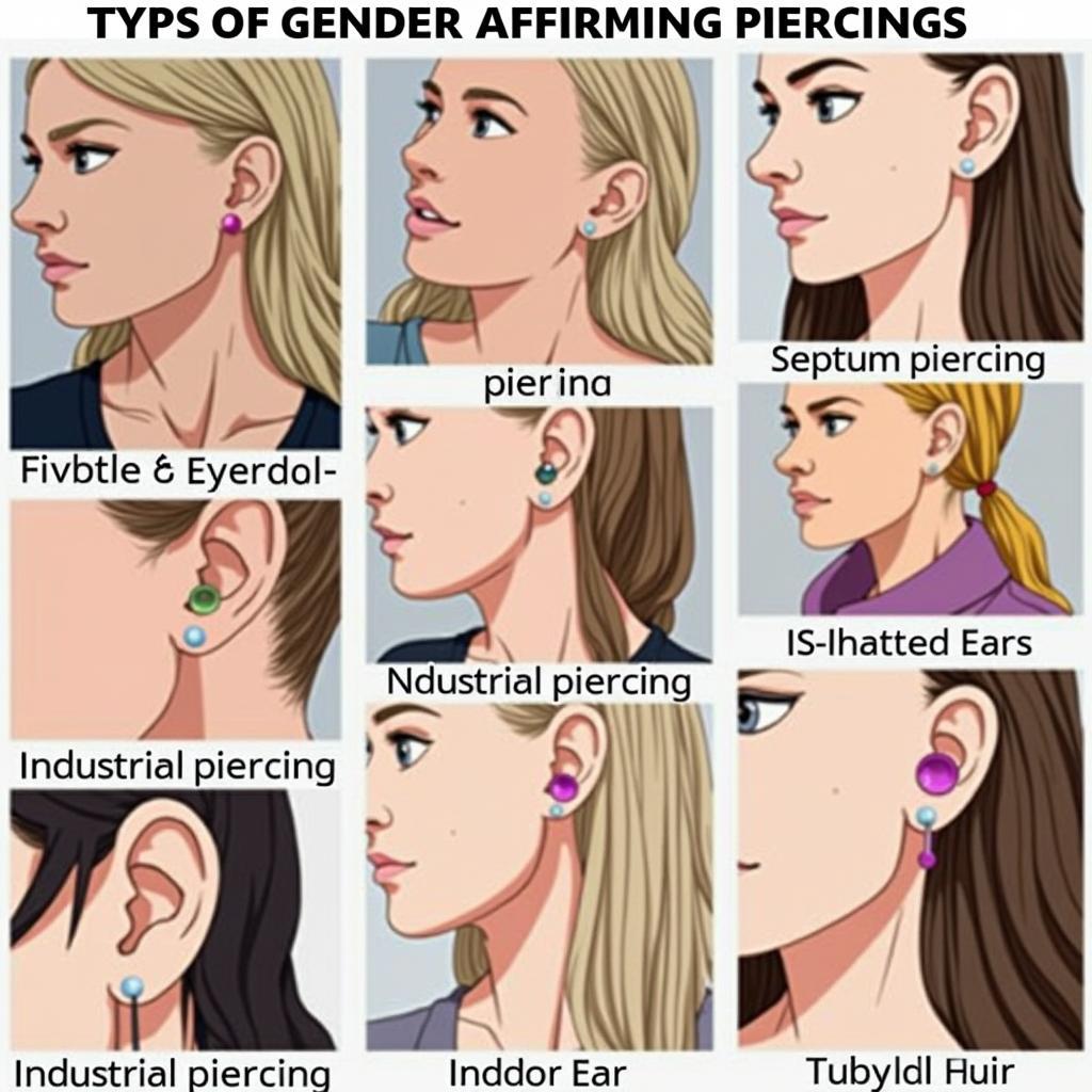 Examples of Gender Affirming Piercings