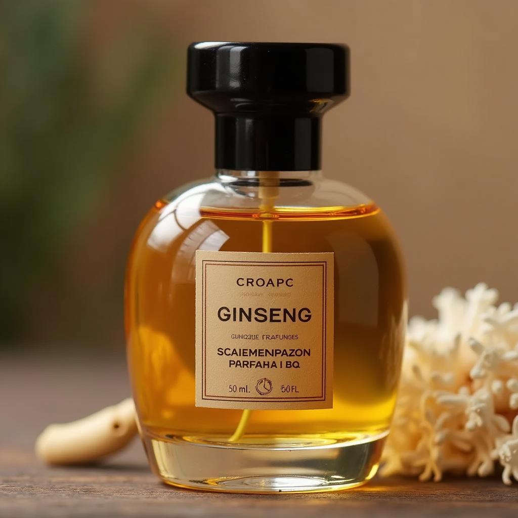 Ginseng Fragrance Oil in Perfume Bottle