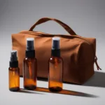 2 oz Glass Spray Bottles in a Travel Kit