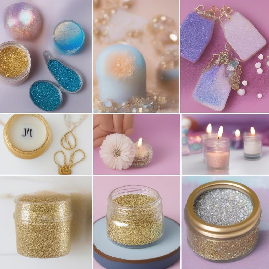 DIY projects using glitter drops