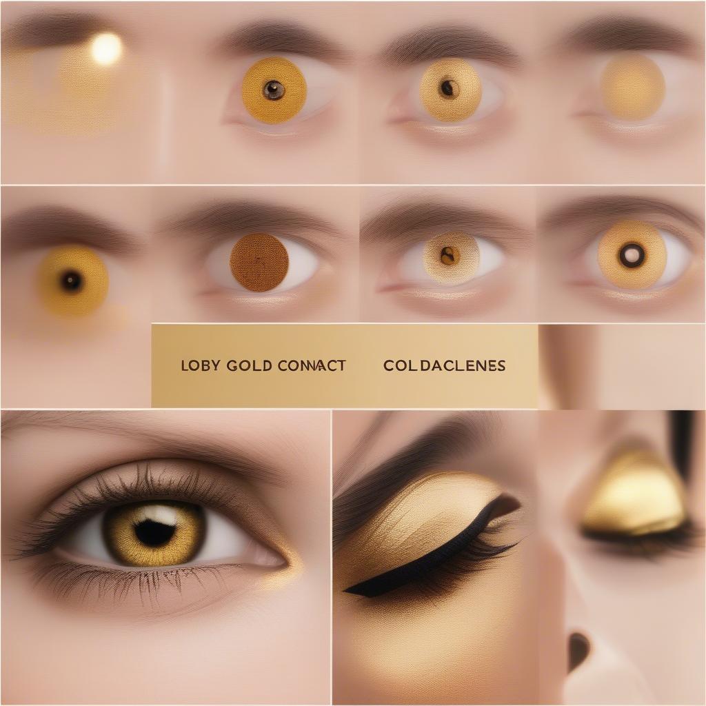 Gold Eye Contacts in Various Shades