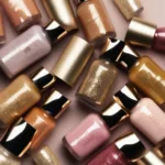 Various Gold Glitter Gel Nail Polish Options