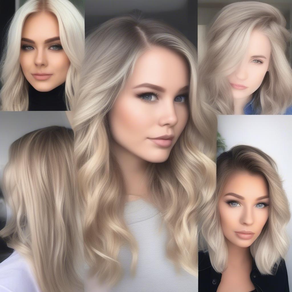 Various Golden Blonde and Ash Blonde Hairstyles