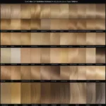 Golden Blonde vs. Ash Blonde Hair Color Comparison Chart