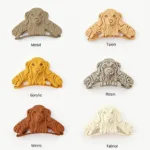 Golden Retriever Hair Clips Made from Different Materials