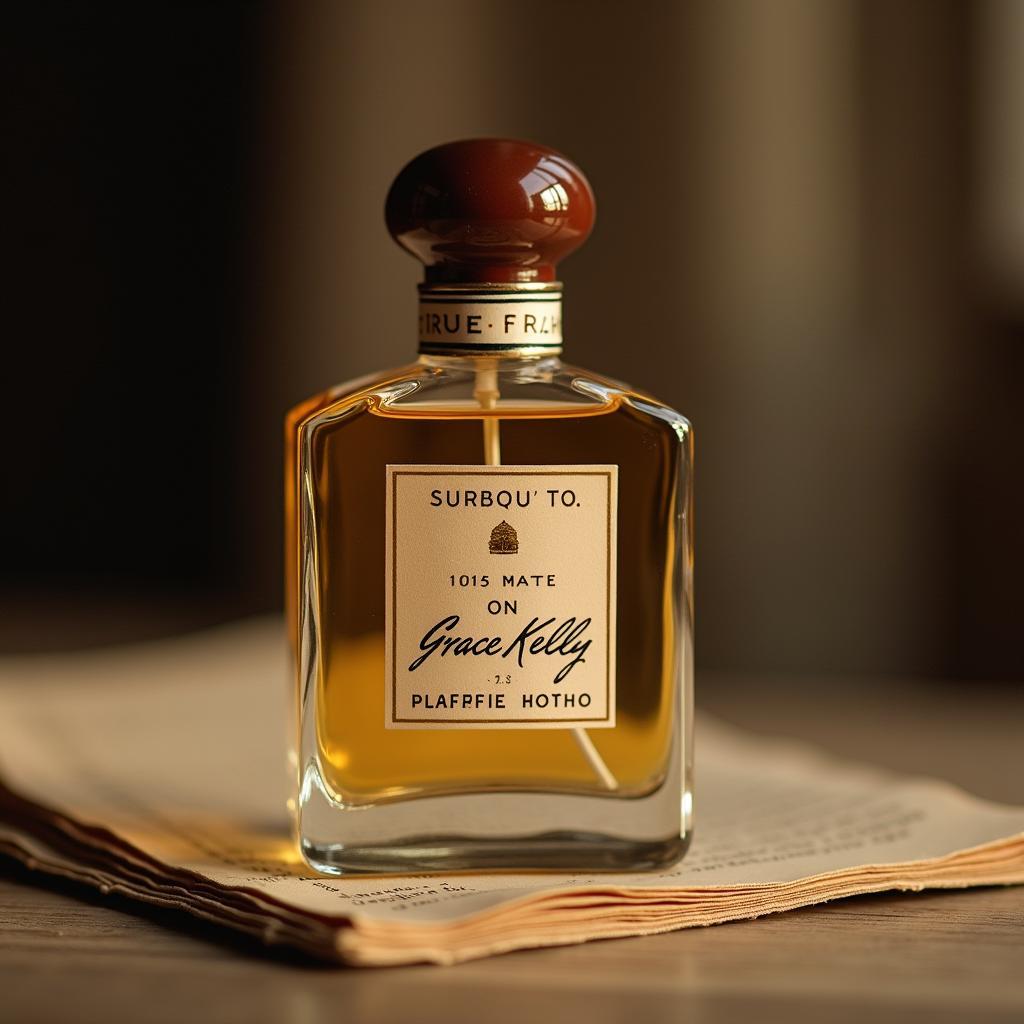 A vintage bottle of Grace Kelly's preferred fragrance