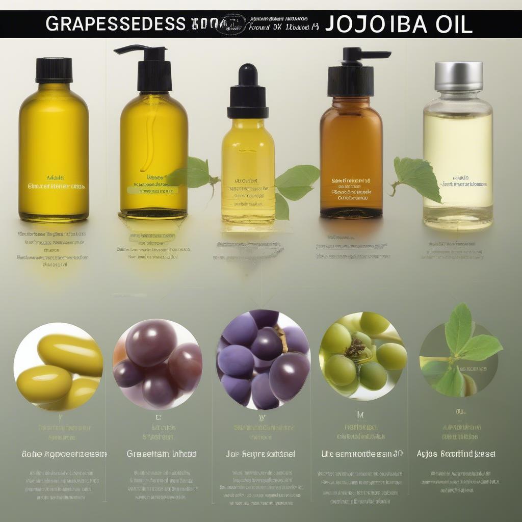 Grapeseed Oil vs Jojoba Oil Comparison Chart