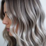 Healthy Grey Hair After Brown Shampoo Treatment