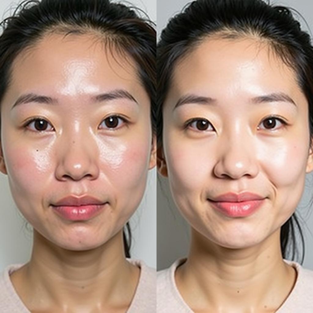 Before & After Gua Sha Facial