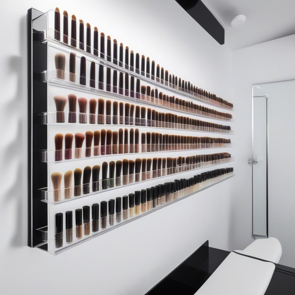 Wall-Mounted Hair Color Tube Organizer