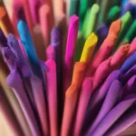 Hair dye sticks in a variety of vibrant colors