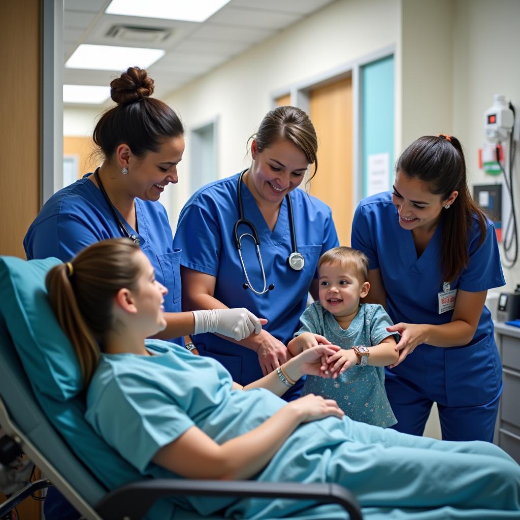 Hanukkah Scrubs in a Hospital Setting