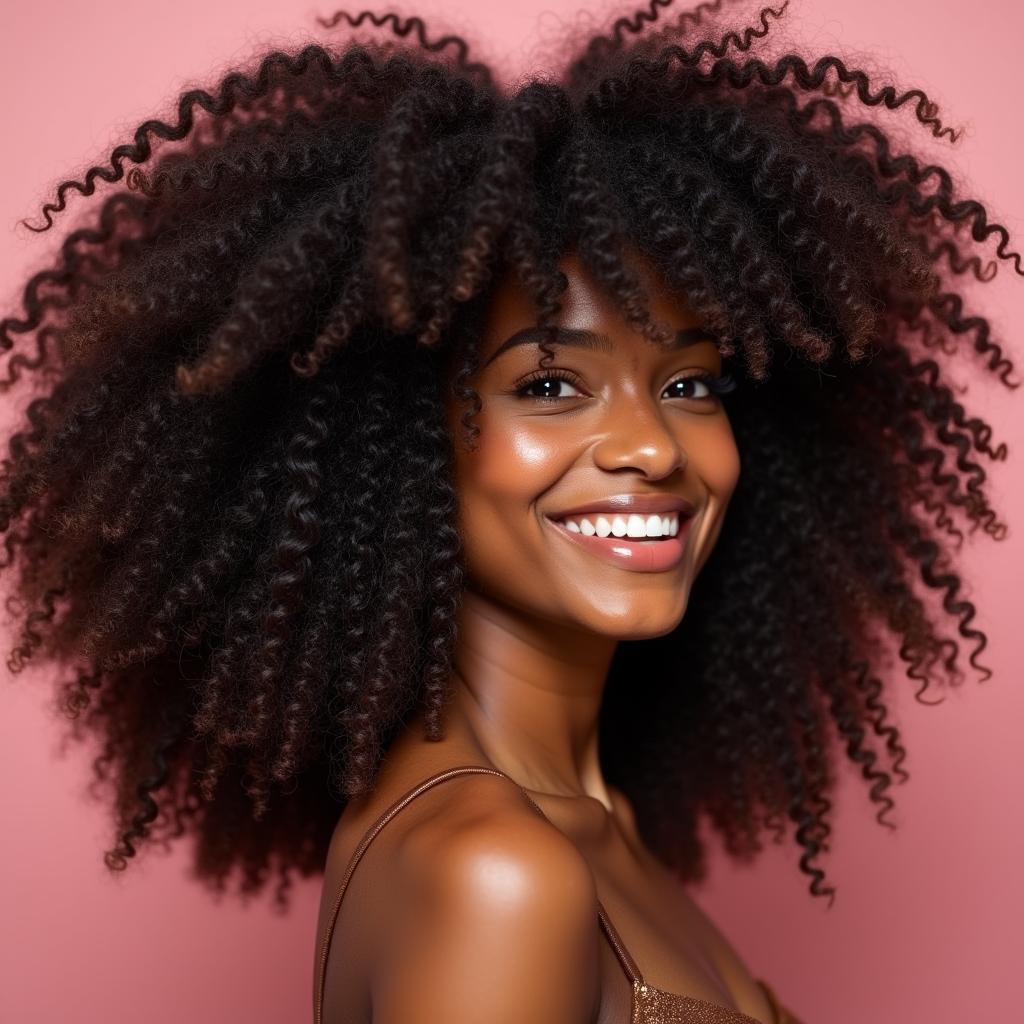 Healthy and Vibrant Black Hair