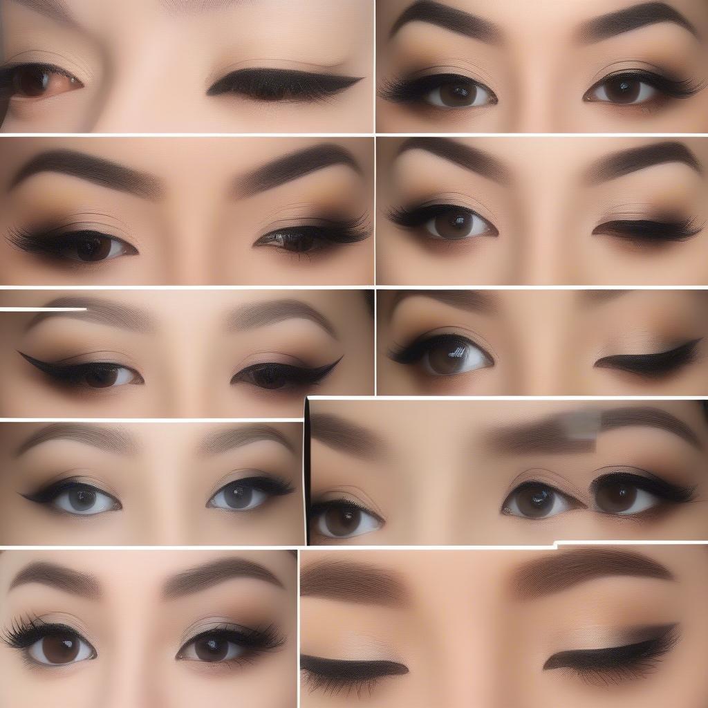 Heart Stamp Eyeliner on Different Eye Shapes