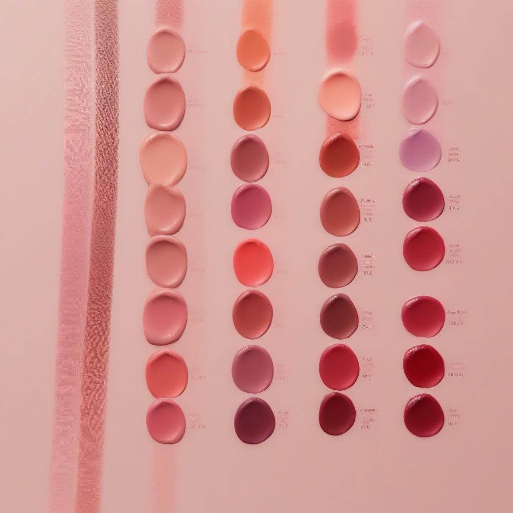 Hera Lip Tint Swatches on Different Skin Tones