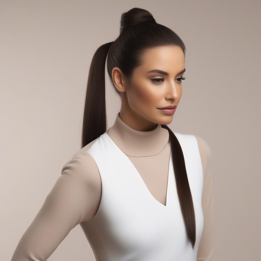 High Ponytail with Extensions