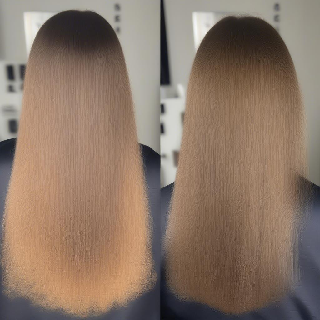 Hot Scissors Cut Before and After