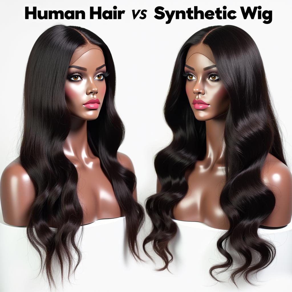 Human Hair vs Synthetic Wig Comparison