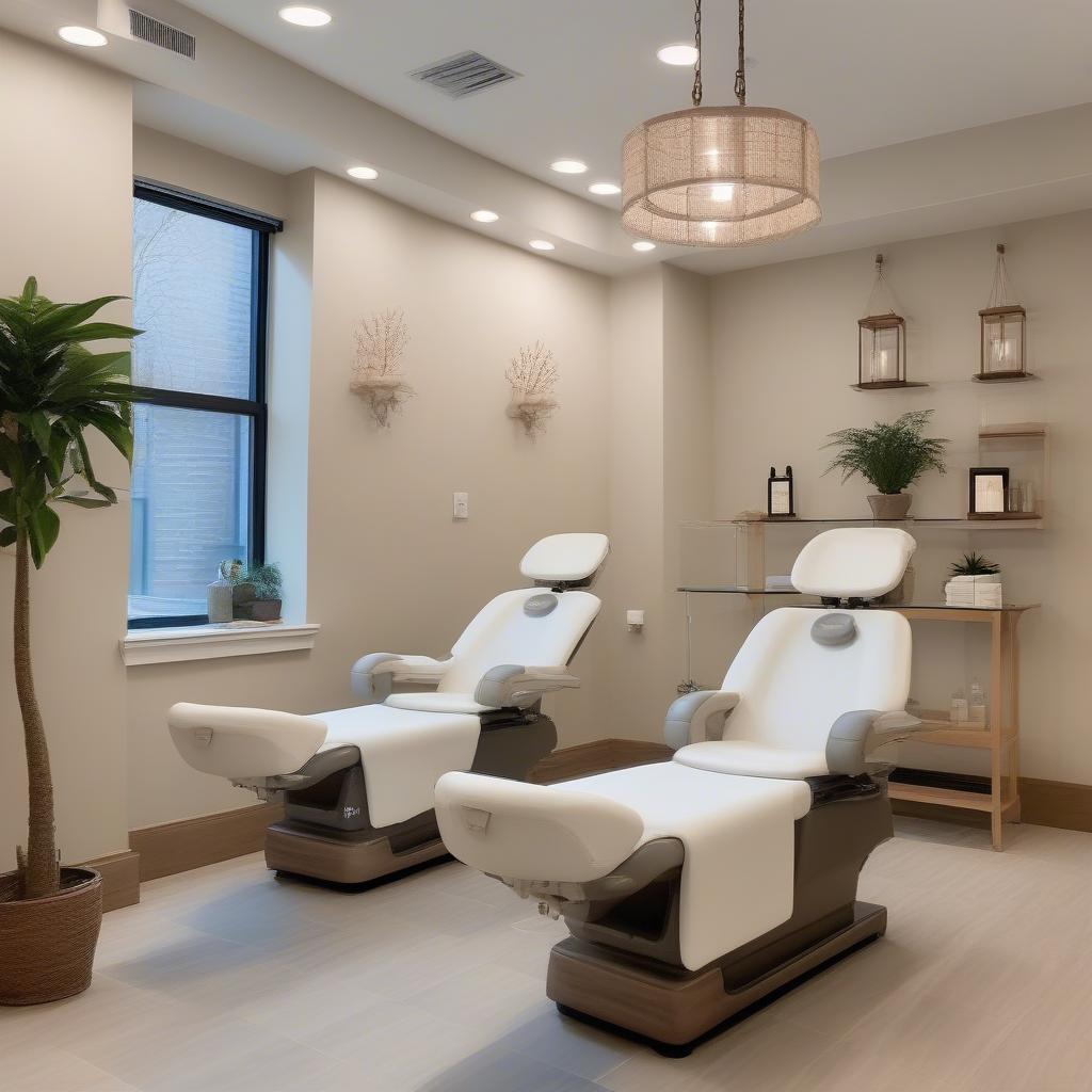 Relaxing Spa Setting for Hydrafacial in Brooklyn