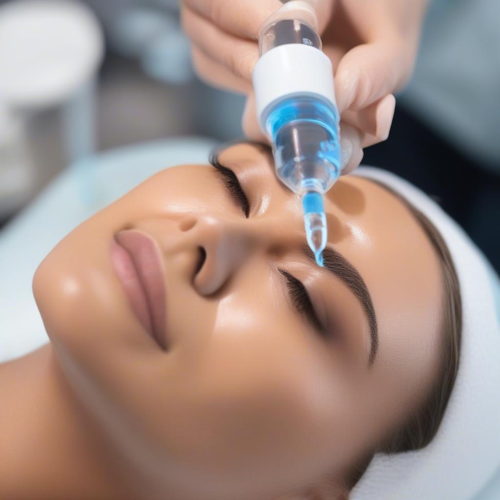 Hydrafacial Serum Application