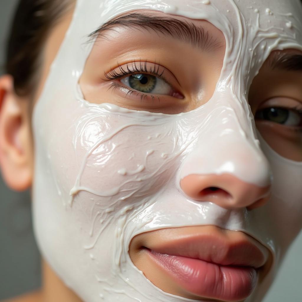 Hydrating Facial Mask Application