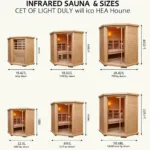 Infrared Sauna Sizes for 1-4 People