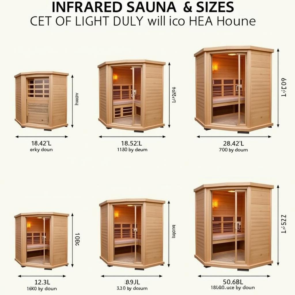 Infrared Sauna Sizes for 1-4 People