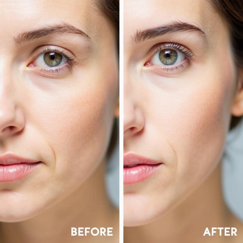 Before and After Instant Skin Tightening Serum