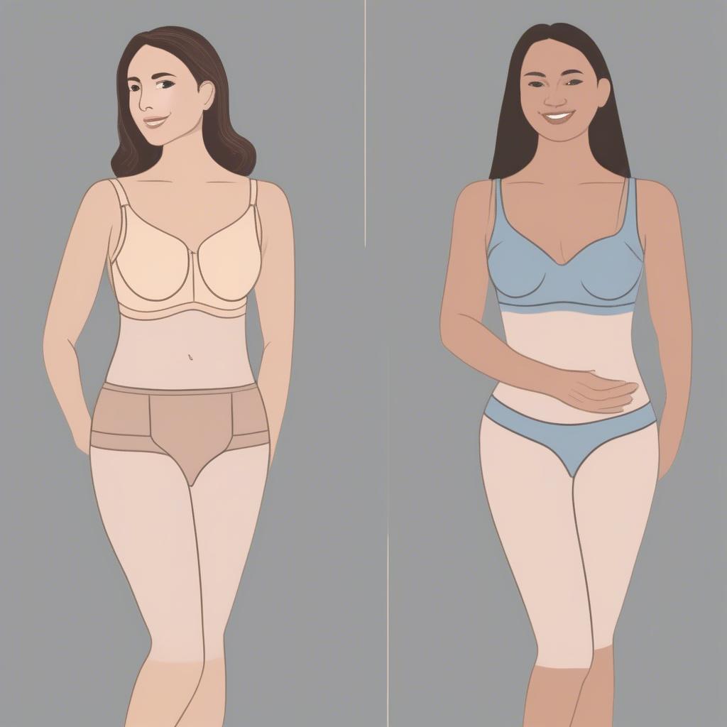 Internal Bra Comparison: Before and After