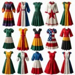 International Flag Dresses from Around the World