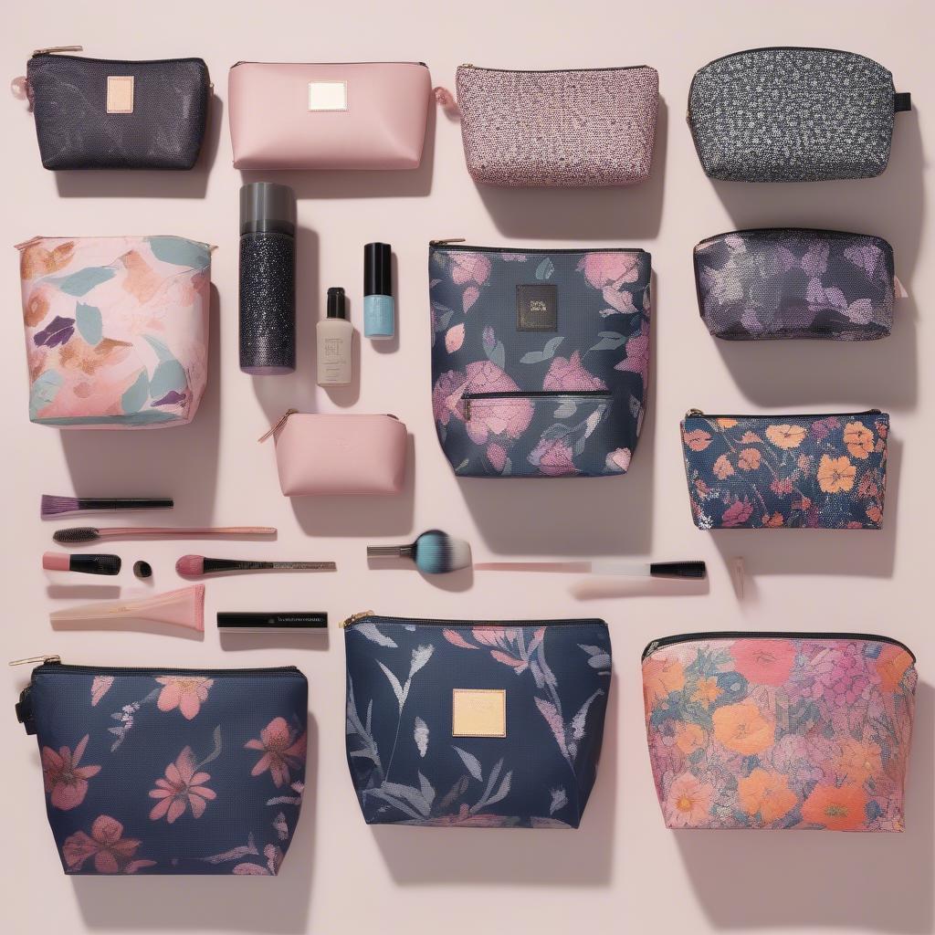 Variety of Iris Makeup Bags