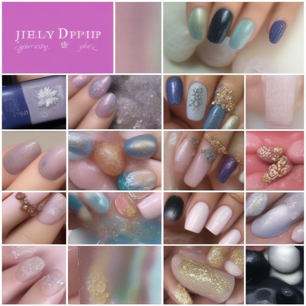 Jelly Nails Dip Nail Art Designs