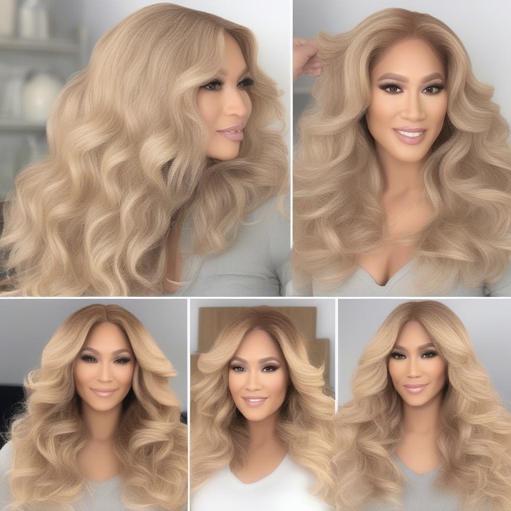 Styling a JLo Blonde Wig