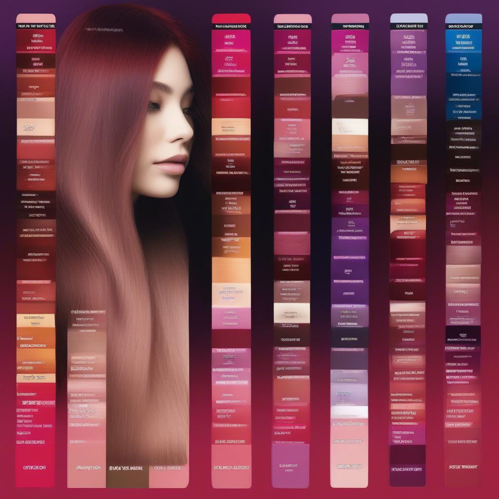 Kiss Express Semi-Permanent Hair Color Chart